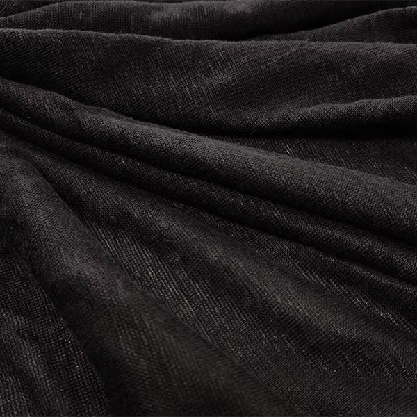 Linen Plain Dyed Kintted Fabric Middle Weight Beathable And Smooth Fabric For Clothes Making