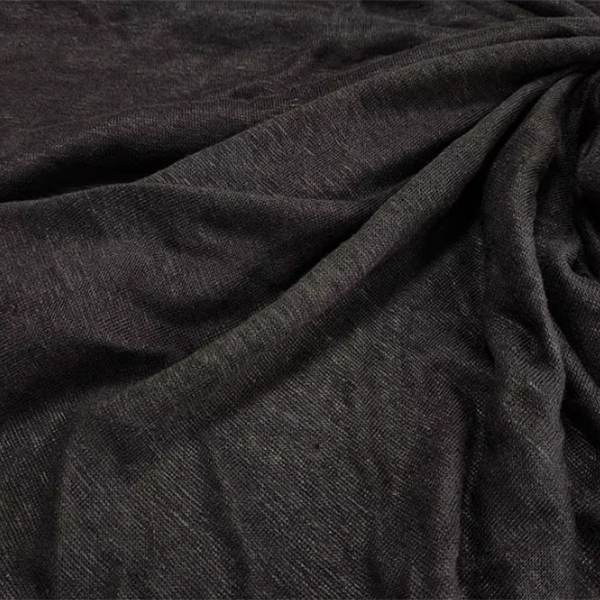 Linen Plain Dyed Kintted Fabric Middle Weight Beathable And Smooth Fabric For Clothes Making