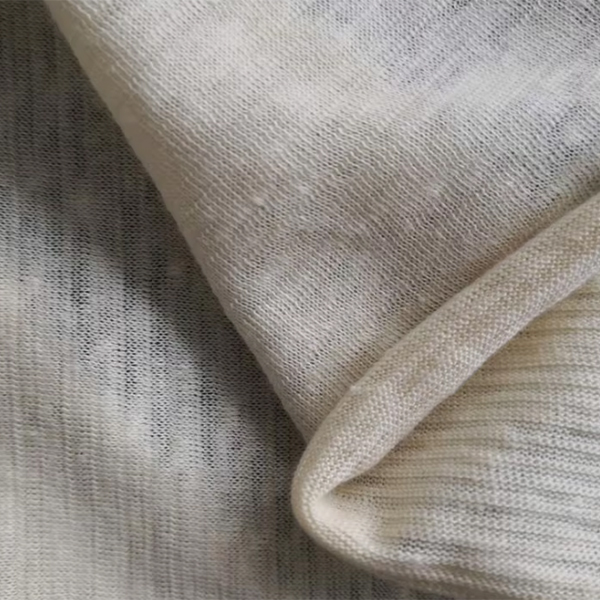 55%Linen 45%Cotton Blends P/D 135gsm Knitted Fabric For Clothes Making