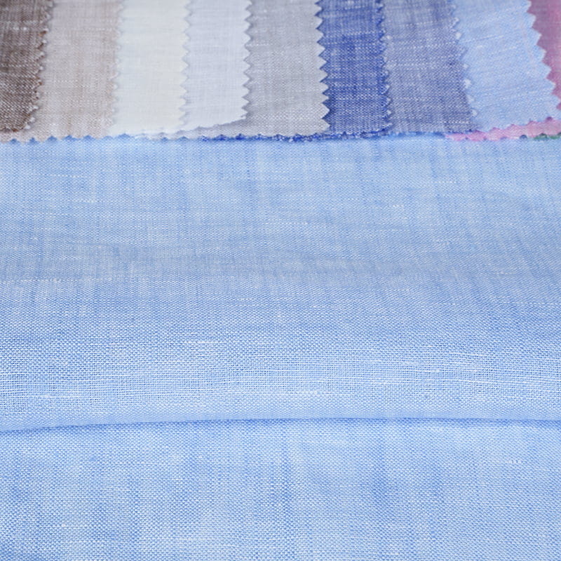 New Year Yarn Dyed Lightweight Linen Woven Fabric For Making Summer Clothes