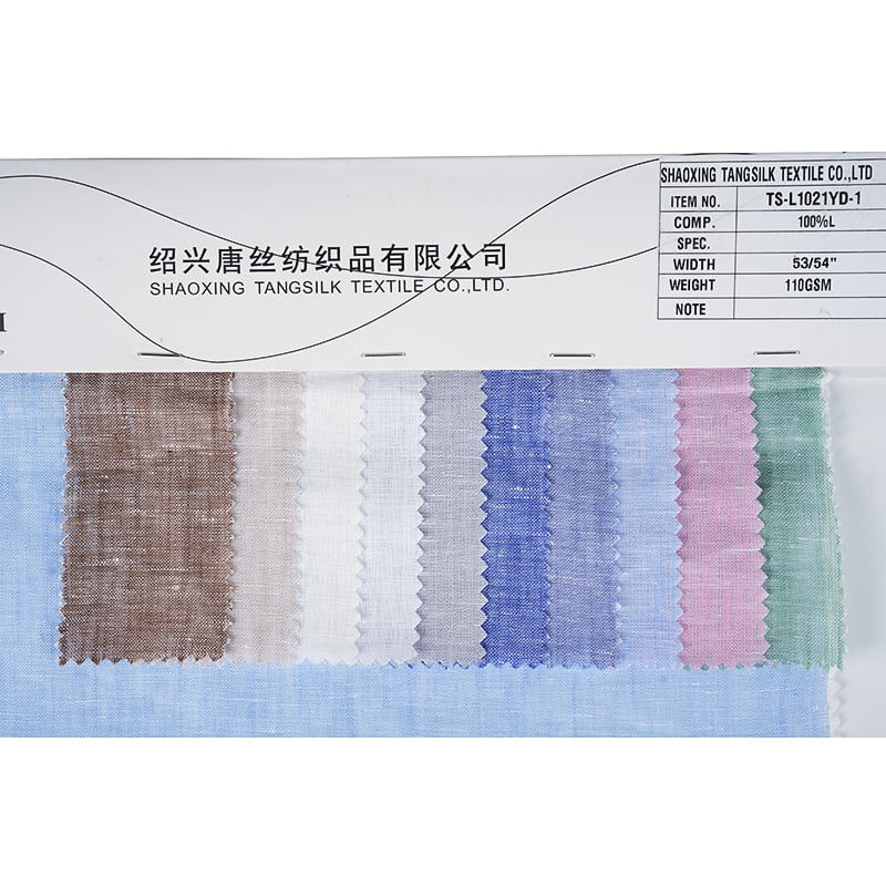 New Year Yarn Dyed Lightweight Linen Woven Fabric For Making Summer Clothes